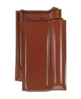Braas Rubin 13V Ganzer Flaechenziegel gelocht (8290106) Seidenmatt Kastanie