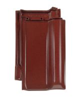 Braas Rubin 13V Ganzer Flaechenziegel gelocht (8290111) Seidenmatt Rotbuche