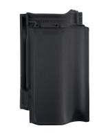 Braas Rubin 13V Ganzer Flaechenziegel gelocht (8290121) Matt Anthrazit