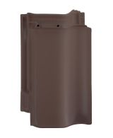 Braas Rubin 13V Ganzer Flaechenziegel gelocht (8290131) Matt Dunkelbraun