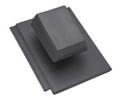 Braas Tegalit Aerlox Matt DuroVent-Premium Sanilüfter geschlossen - Schiefergrau