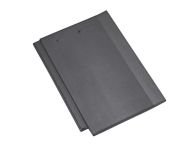 Braas Tegalit Aerlox Matt Schlussstein ganz rechts - Schiefergrau