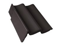 Braas Doppel-S Giebelstein Ausstich 110 mm links (5210383) Star Matt granit