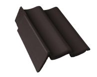 Braas Doppel-S Giebelstein Ausstich 88 mm links (5210183) Star Matt granit