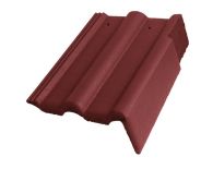 Braas Frankfurter Pfanne Protegon Giebelstein Ausstich 110 mm rechts (5121292) Protegon Matt bordeaux