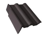 Braas Frankfurter Pfanne Protegon Giebelstein Ausstich 110 mm links (5121383) Protegon Matt granit