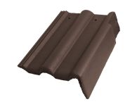 Braas Frankfurter Pfanne Protegon Giebelstein Ausstich 88 mm rechts (5121087) Protegon Matt dunkelbraun