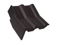 Braas Frankfurter Pfanne Protegon Knick-Giebelstein links (5127483) Protegon Matt granit