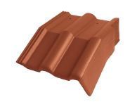 Braas Frankfurter Pfanne Protegon Mansard-Giebelstein rechts (5126384) Protegon Matt ziegelrot