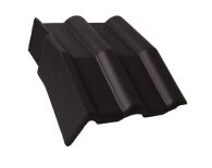 Braas Frankfurter Pfanne Protegon Mansard-Giebelstein links (5126483) Protegon Matt granit