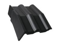 Braas Frankfurter Pfanne Protegon Mansard-Giebelstein links (5126480) Protegon Matt schiefergrau