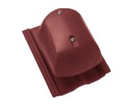 Braas Frankfurter Pfanne DuroVent Premium Lüfter DN 150 (5138192) Protegon Matt bordeaux