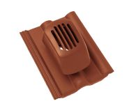 Braas Frankfurter Pfanne DuroVent Premium Sanilüfter offen (5138684) Protegon Matt ziegelrot