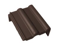 Braas Frankfurter Pfanne Protegon Pult-Giebelstein rechts (5123387) Protegon Matt dunkelbraun