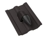 Braas Frankfurter Pfanne DuroVent Premium Solardurchgang (5129383) Protegon Matt granit