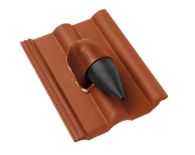 Braas Frankfurter Pfanne DuroVent Premium Solardurchgang (5129384) Protegon Matt ziegelrot