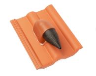 Braas Frankfurter Pfanne DuroVent Premium Solardurchgang (5129385) Protegon Matt klassisch-rot