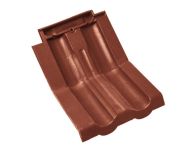 Braas Granat 11V Knick-Doppelwulstziegel (8514806) Seidenmatt Kastanie