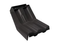 Braas Granat 11V Knick-Ortgangziegel links (8514408) Matt Anthrazit