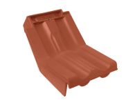 Braas Granat 11V Knick-Ortgangziegel links (8514403) Matt Kupferrot