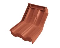 Braas Granat 11V Knick-Ortgangziegel rechts (8514303) Matt Kupferrot