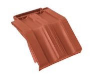 Braas Granat 11V Mansard-Ortgangziegel links (8514203) Matt Kupferrot