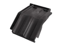 Braas Granat 11V Mansard-Ortgangziegel rechts (8514108) Matt Anthrazit