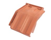 Braas Granat 11V Mansard-Ortgangziegel rechts (8514100) Matt Naturrot