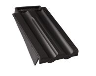 Braas Granat 11V Ortgangziegel links (8510108) Matt Anthrazit