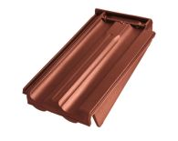 Braas Granat 11V Ortgangziegel rechts (8510006) Seidenmatt Kastanie