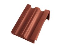 Braas Granat 11V Pultortgangziegel rechts (8512406) Seidenmatt Kastanie