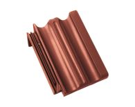 Braas Granat 11V Pultziegel (8512306) Seidenmatt Kastanie