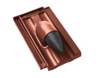 Braas Granat 11V Ton-Solar-/Kabeldurchgang (8529306) Seidenmatt Kastanie