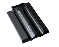 Braas Granat 13V Doppelwulstziegel (8410414) Seidenmatt Tiefschwarz