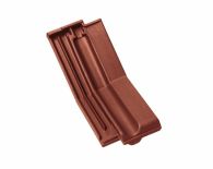 Braas Granat 13V Halber Knickziegel (8414106) Seidenmatt Kastanie