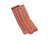 Braas Granat 13V Halber Knickziegel (8414100) Matt Naturrot