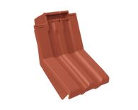 Braas Granat 13V Knick-Ortgangziegel links (8414403) Matt Kupferrot