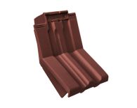 Braas Granat 13V Knick-Ortgangziegel links (8414411) Seidenmatt Rotbuche