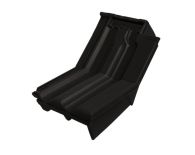 Braas Granat 13V Knick-Ortgangziegel rechts (8414308) Matt Anthrazit