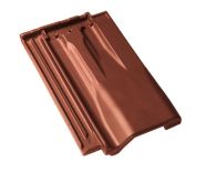 Braas Granat 13V Luefterziegel (8409506) Seidenmatt Kastanie