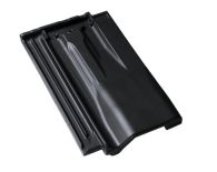 Braas Granat 13V Luefterziegel (8409514) Seidenmatt Tiefschwarz