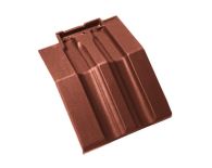 Braas Granat 13V Mansard-Doppelwulstziegel (8415806) Seidenmatt Kastanie