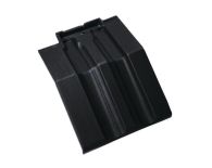 Braas Granat 13V Mansard-Doppelwulstziegel (8415814) Seidenmatt Tiefschwarz