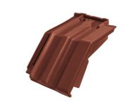 Braas Granat 13V Mansard-Ortgangziegel rechts (8415306) Seidenmatt Kastanie