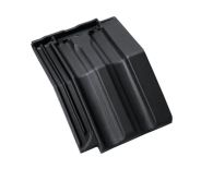 Braas Granat 13V Mansardziegel (8415014) Seidenmatt Tiefschwarz