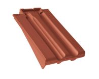 Braas Granat 13V Ortgangziegel links (8410103) Matt Kupferrot