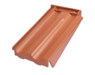 Braas Granat 13V Ortgangziegel rechts (8410000) Matt Naturrot