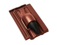 Braas Granat 13V Ton-Solar-/Kabeldurchgang (8429306) Seidenmatt Kastanie