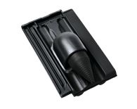 Braas Granat 13V Ton-Solar-/Kabeldurchgang (8429314) Seidenmatt Tiefschwarz