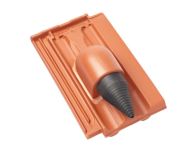 Braas Granat 13V Ton-Solar-/Kabeldurchgang (8429300) Matt Naturrot